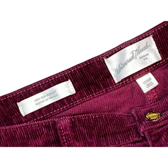 Universal Thread High Rise Bootcut in Burgundy Size 10/30R - Picture 9 of 9